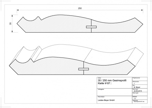 Kiefer Gesimsprofil # 87