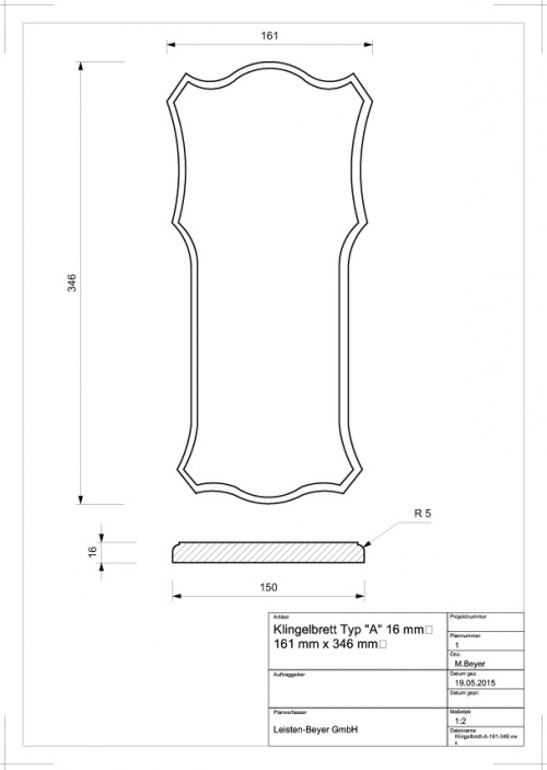 MdF Klingelbrett Typ A