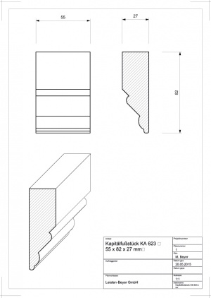 Altbau Kapitäl Unterstück KA 623