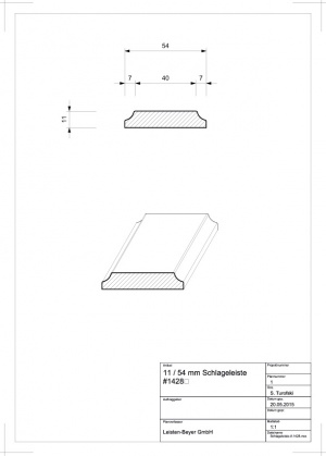 Kiefer Schlageleiste # 1428