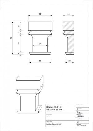 Altbau Kapitäl Kiefer KA 614